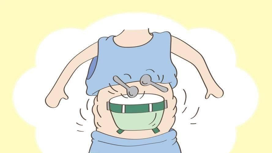 小孩肚子大，是因为吃太多？