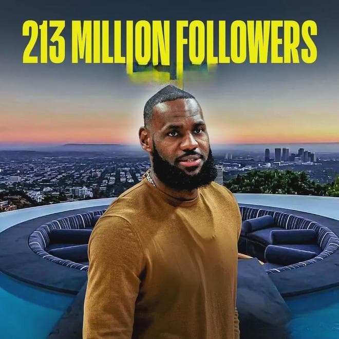 现役NBA球星粉丝量排名:詹杜库前三，哈登仅六，球哥意外上榜