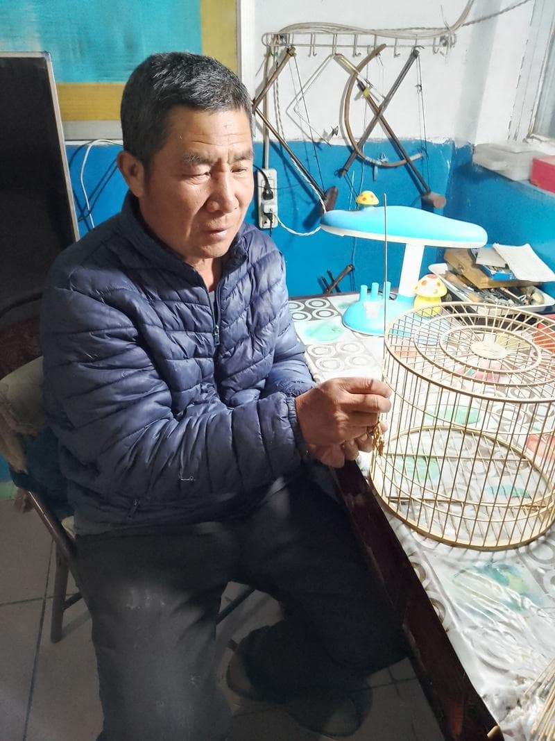 栩栩如生！他把古诗词意境刻在鸟笼上