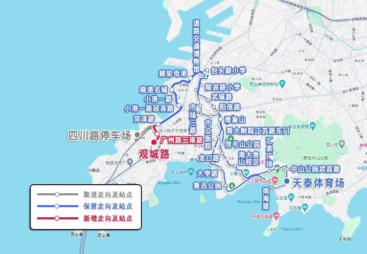 青岛公交线网拟再优化：新开1条地铁接驳线路、调整6条