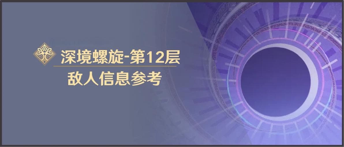 原神4.7深渊攻略：敌人信息与站位参考