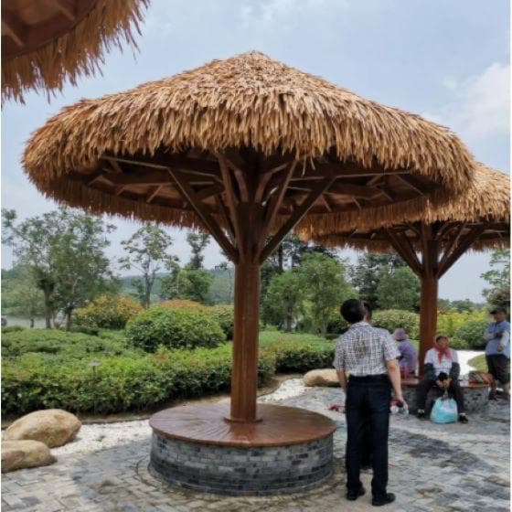 石家庄：传统凉亭工艺焕发防腐木新颜