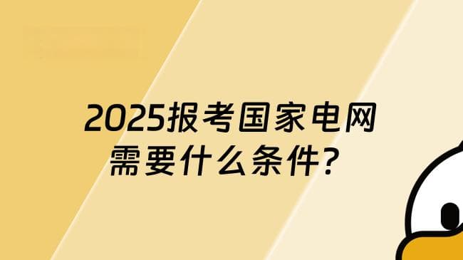 2025报考国家电网需要什么条件？附薪资待遇参考