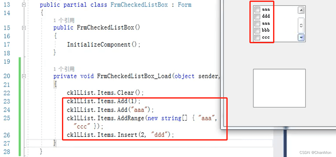 C# WinForm —— 14 CheckedListBox 复选列表框介绍
