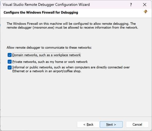 Visual Studio 远程调试指南