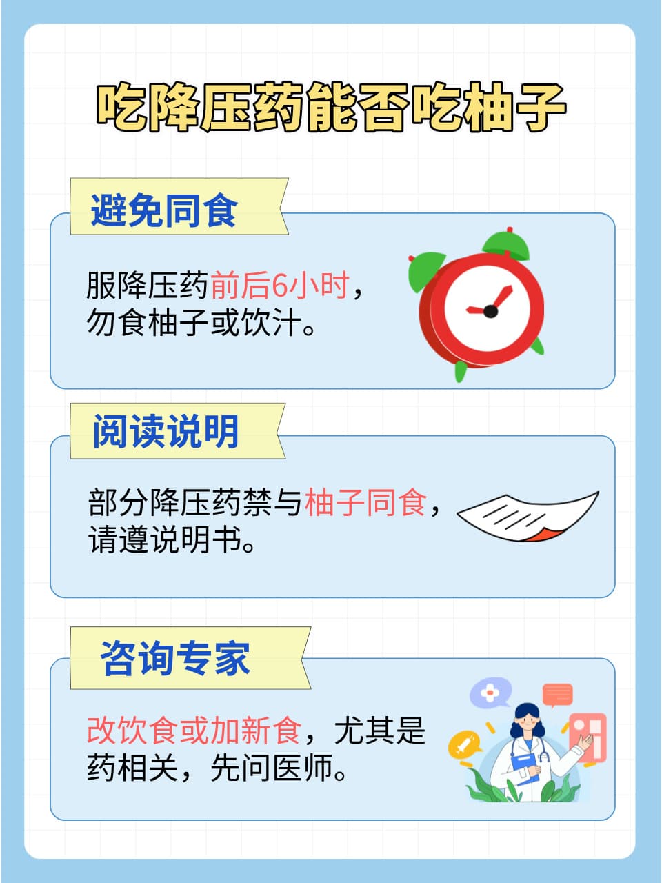 吃降压药能吃柚子吗？了解这些很重要！