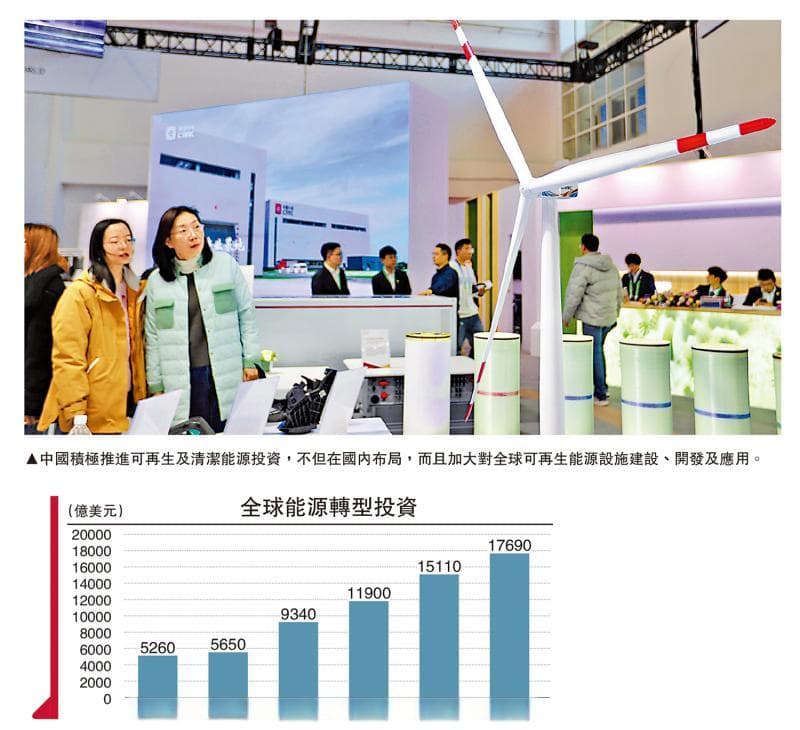 中国引领全球发展清洁能源