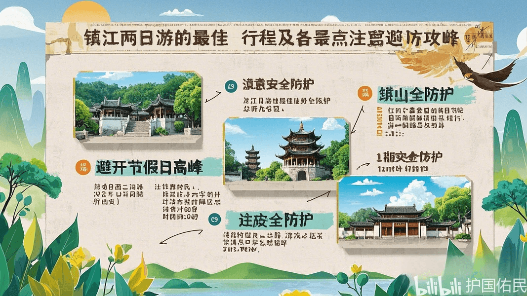 镇江两日游：三山一渡精华游+特色美食攻略