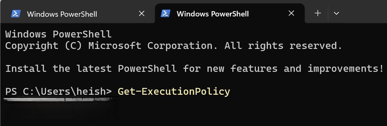 Windows: 如何解决 PowerShell 脚本执行被禁止的问题
