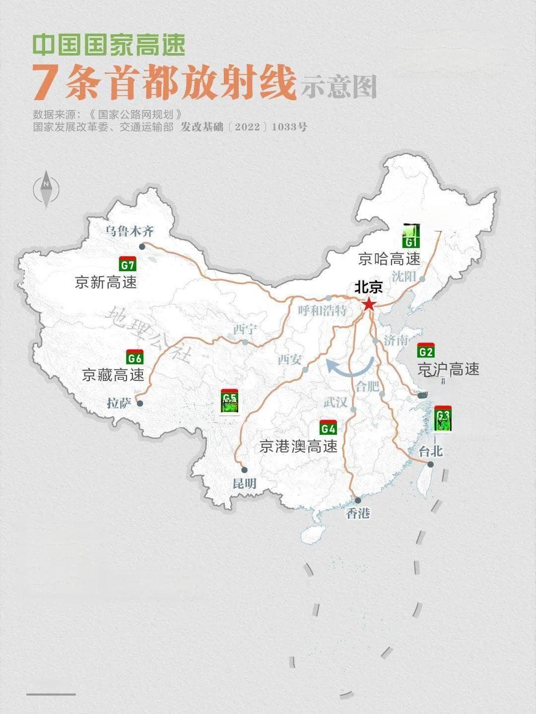 完整版！5分钟看懂中国国家高速的编号密码