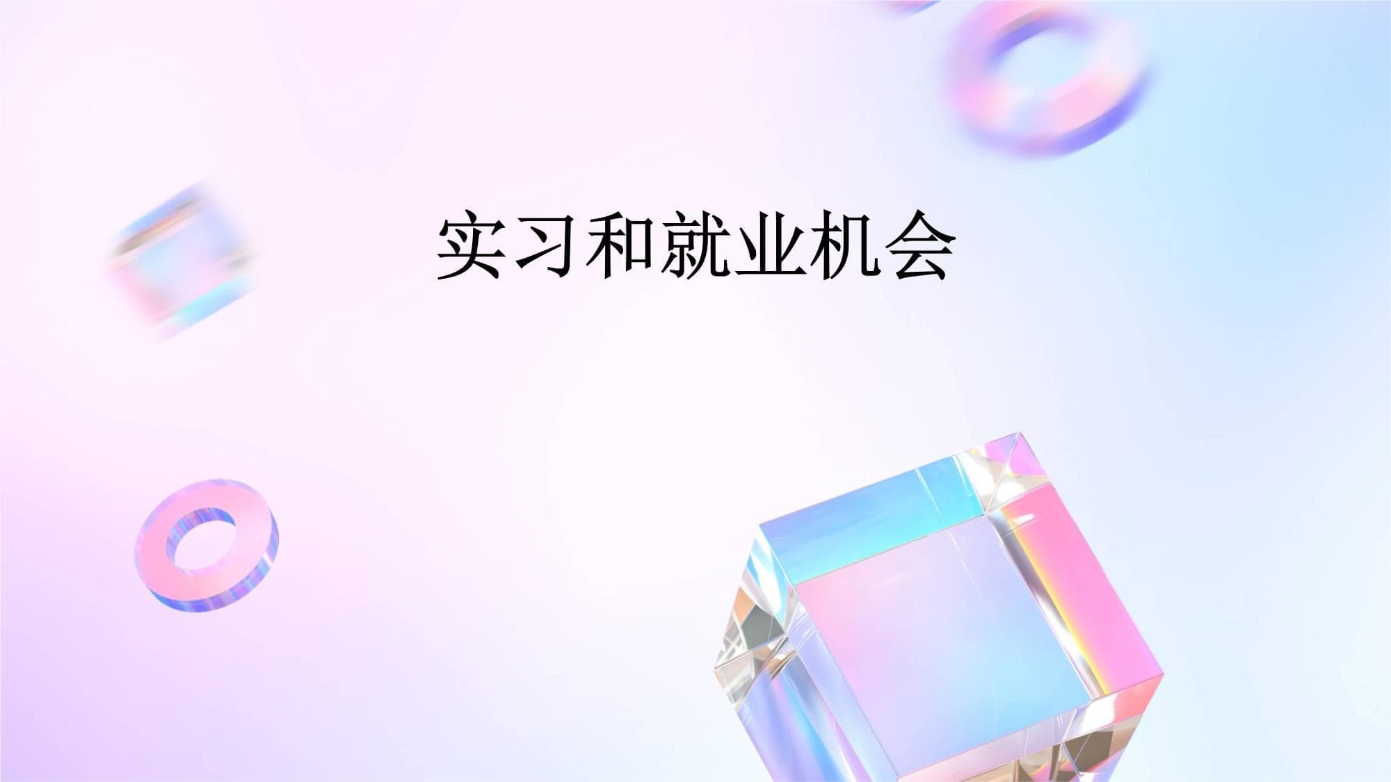 实习和就业机会