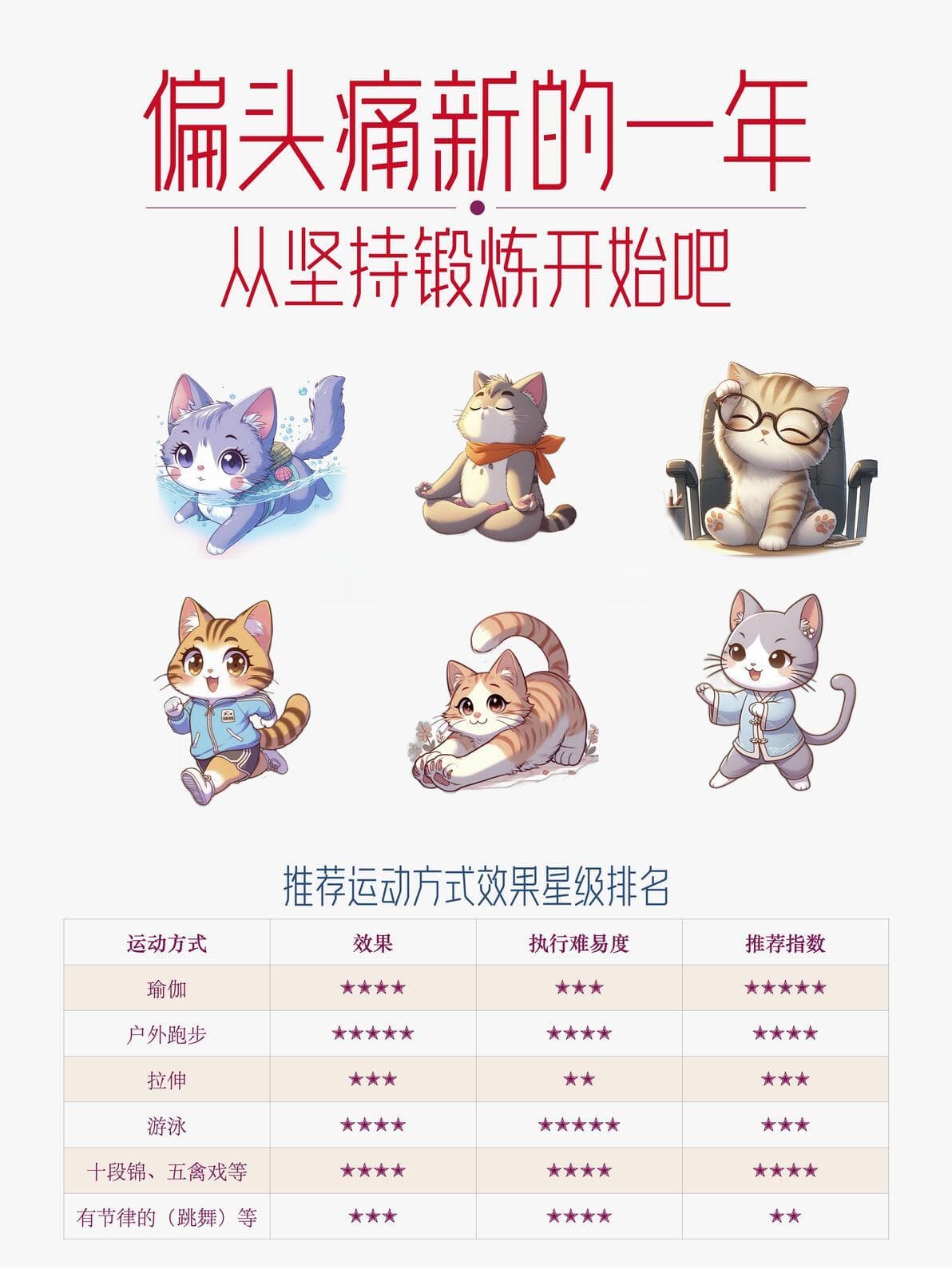偏头痛患者如何选择运动方式