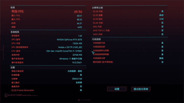 RTX 4070显卡实测：2K vs 4K分辨率游戏表现大对比