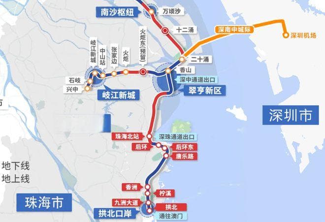 重磅发布！深圳预留至南沙跨江通道！推进深南中城际！