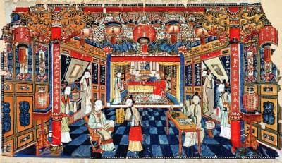 锦绣交辉 富丽喜庆——杨柳青年画《暖香坞雅制春灯谜》评说