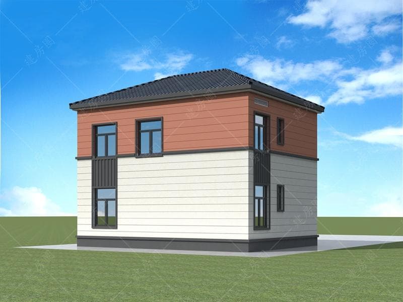 开间10米进深8米农村自建房设计图，小户型的福音