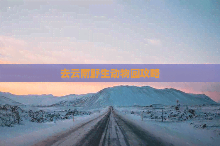 去云南野生动物园攻略