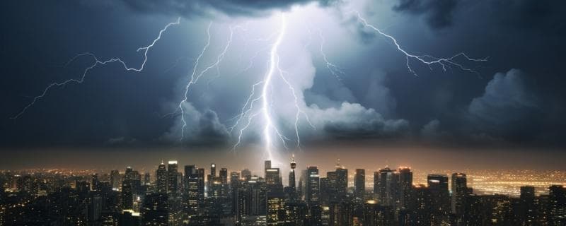 雷电的分类与特性：电压可达10亿伏，速度接近光速