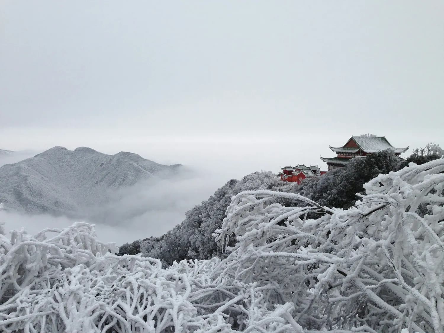 老君山暴雪闭园，栾川出行需谨慎！