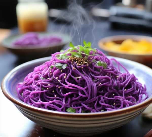 揭秘紫薯面条，独特风味与特色做法