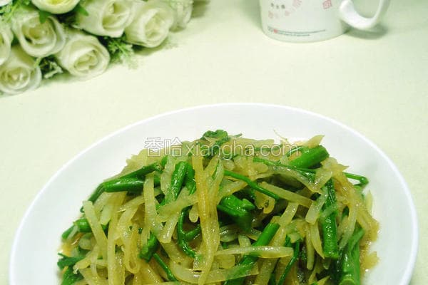 芦笋尖炒土豆丝