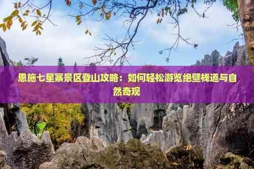 恩施七星寨景区登山攻略：如何轻松游览绝壁栈道与自然奇观