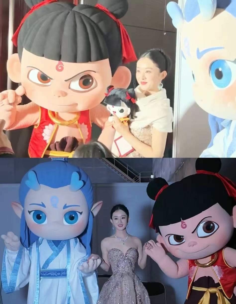 赵丽颖微博之夜牵手哪吒敖丙，再现“藕饼CP”引发热议