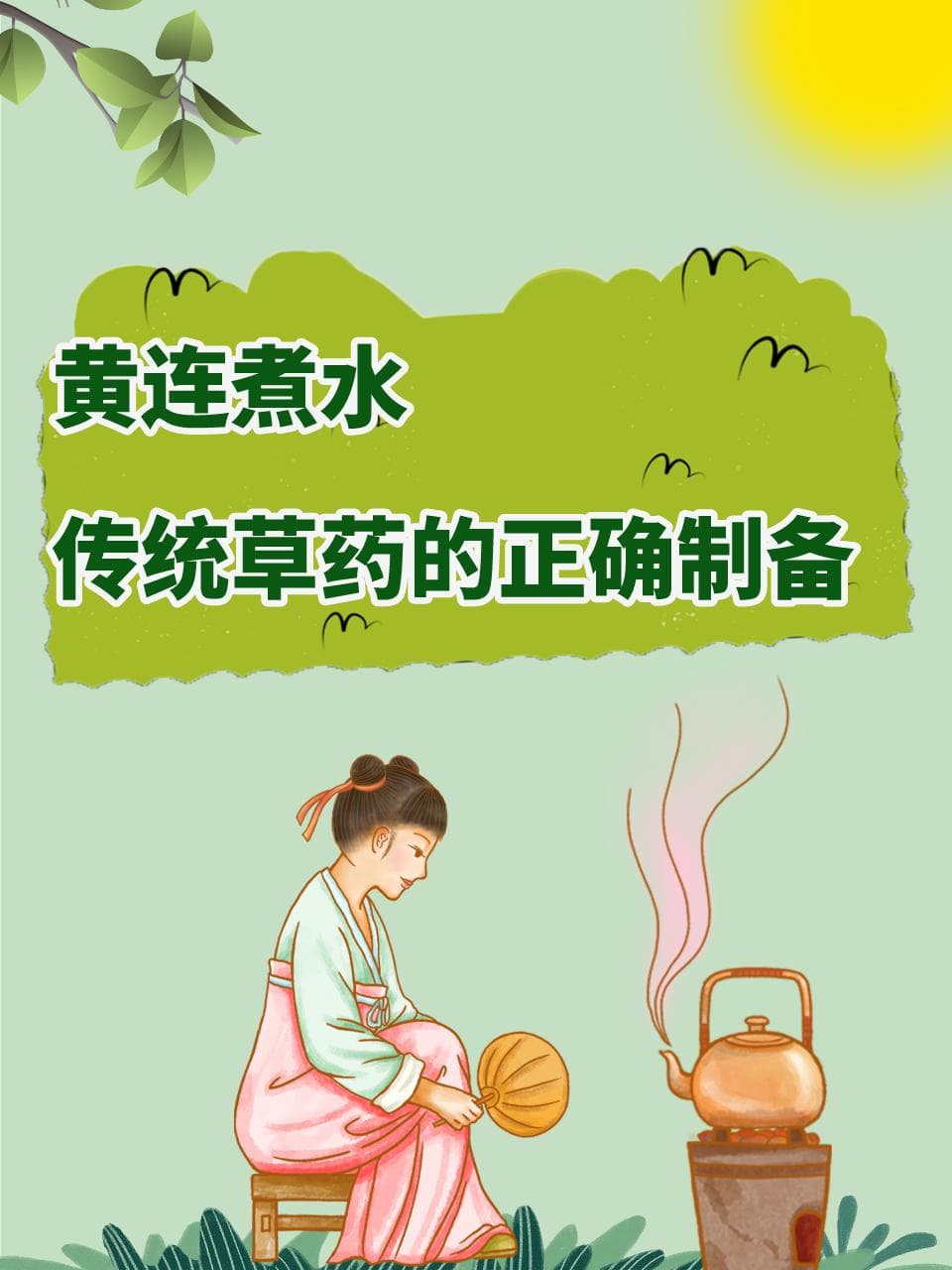 黄连煮水：传统草药的正确制备