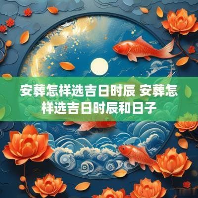 安葬怎样选吉日时辰：传统方法与注意事项