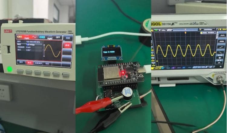 单片机设计系列2——ESP32进阶之正弦信号峰峰值测量