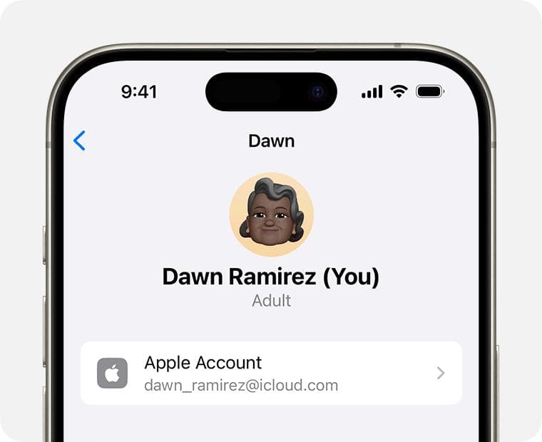 使用其他Apple账户通过“家人共享”共享购买项目