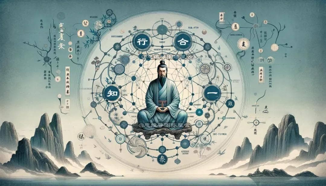 王阳明“知行合一”哲理思维导图