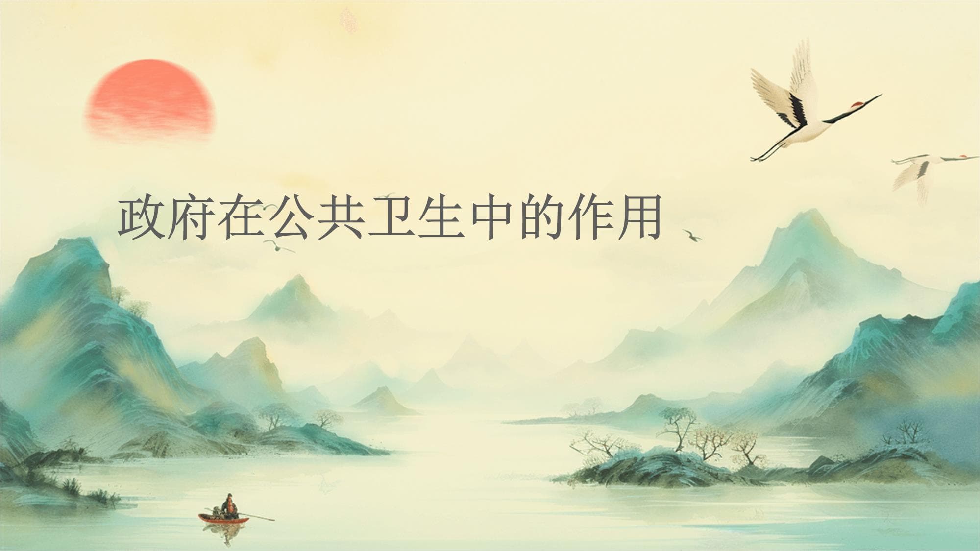 政府在公共卫生中的作用