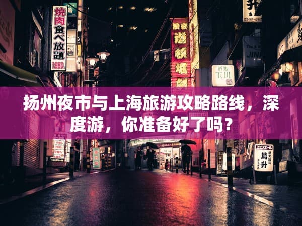 扬州夜市与上海旅游攻略路线，深度游，你准备好了吗？