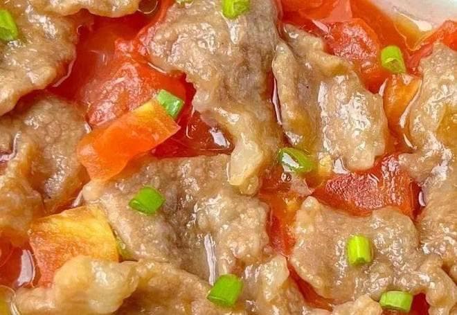 番茄蒸肉片