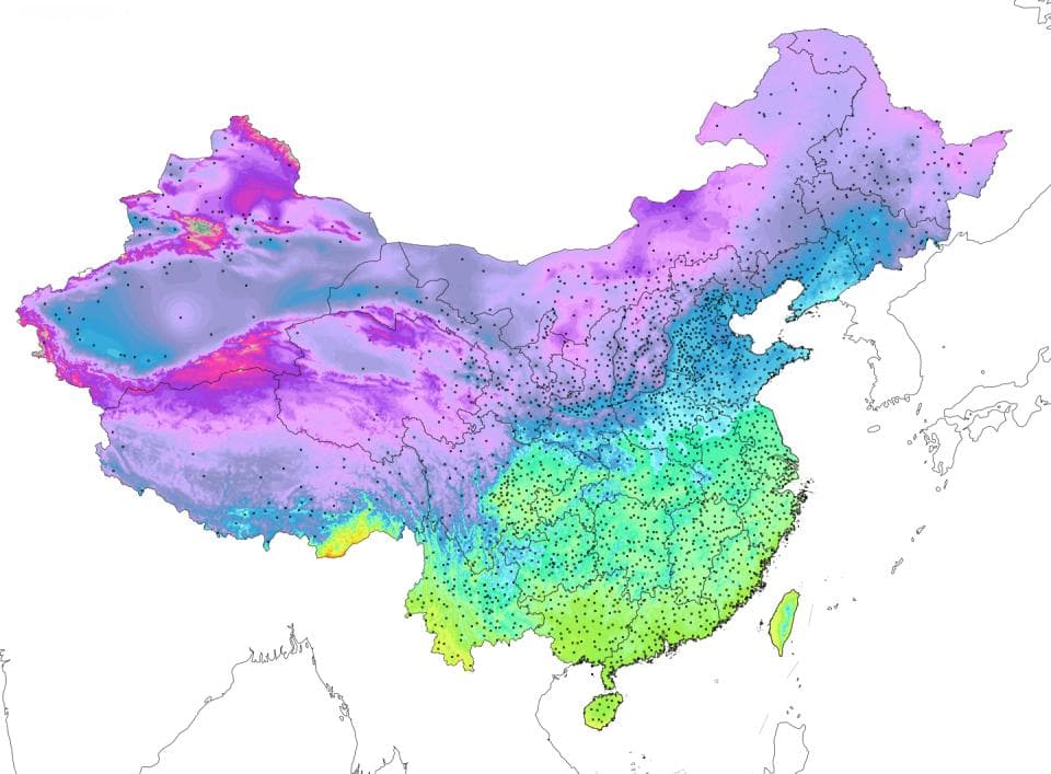 寒潮抵达海南大范围降温，冰冻线进入广东确定，权威预报：降水将增多