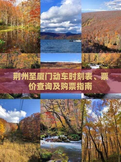 荆州至厦门动车时刻表、票价查询及购票指南