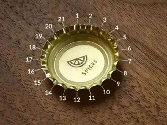 为什么啤酒瓶盖上的锯齿总是21个？