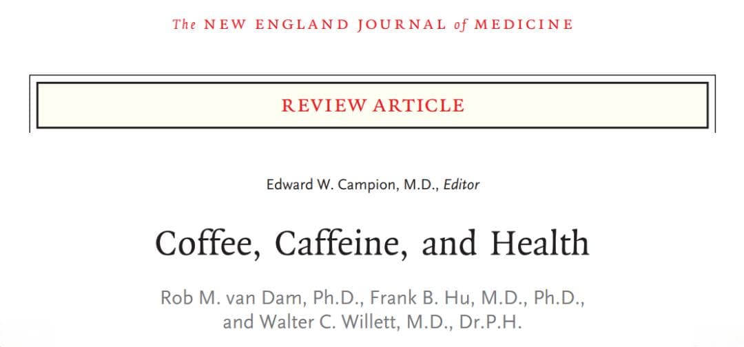 NEJM权威综述：咖啡和健康