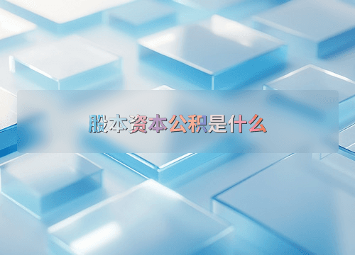 股本资本公积是什么
