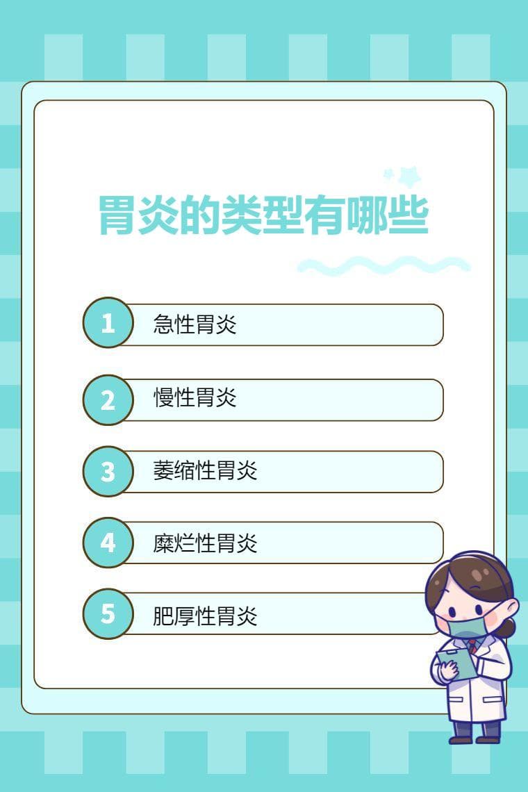 胃炎的类型有哪些
