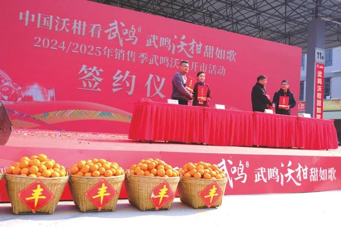 签约金额1.2亿元 武鸣沃柑开市实现“开门红”