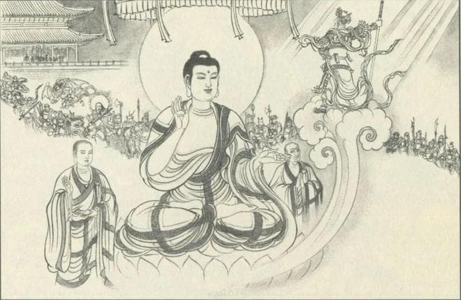 西游：如来手指化作五行山，镇压孙悟空，废了右手？