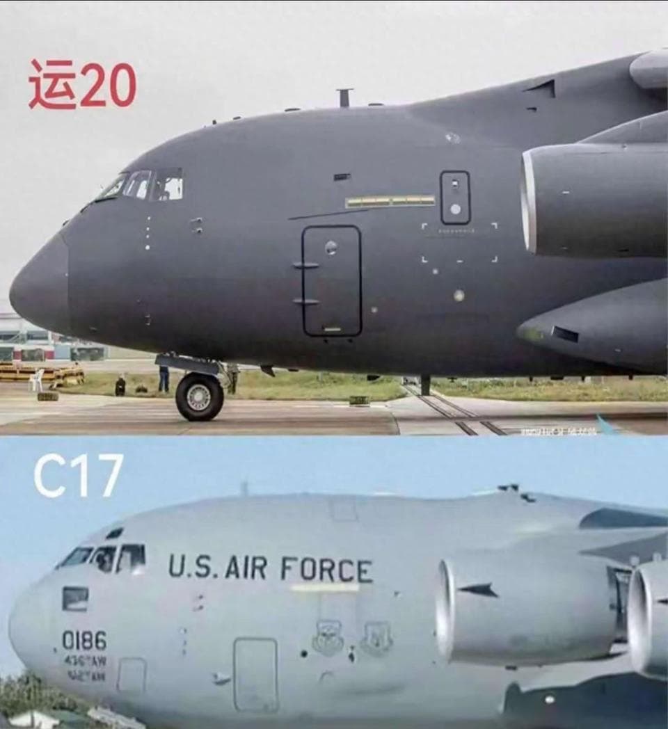 中美运输机机头相差明显，到底谁优谁劣？