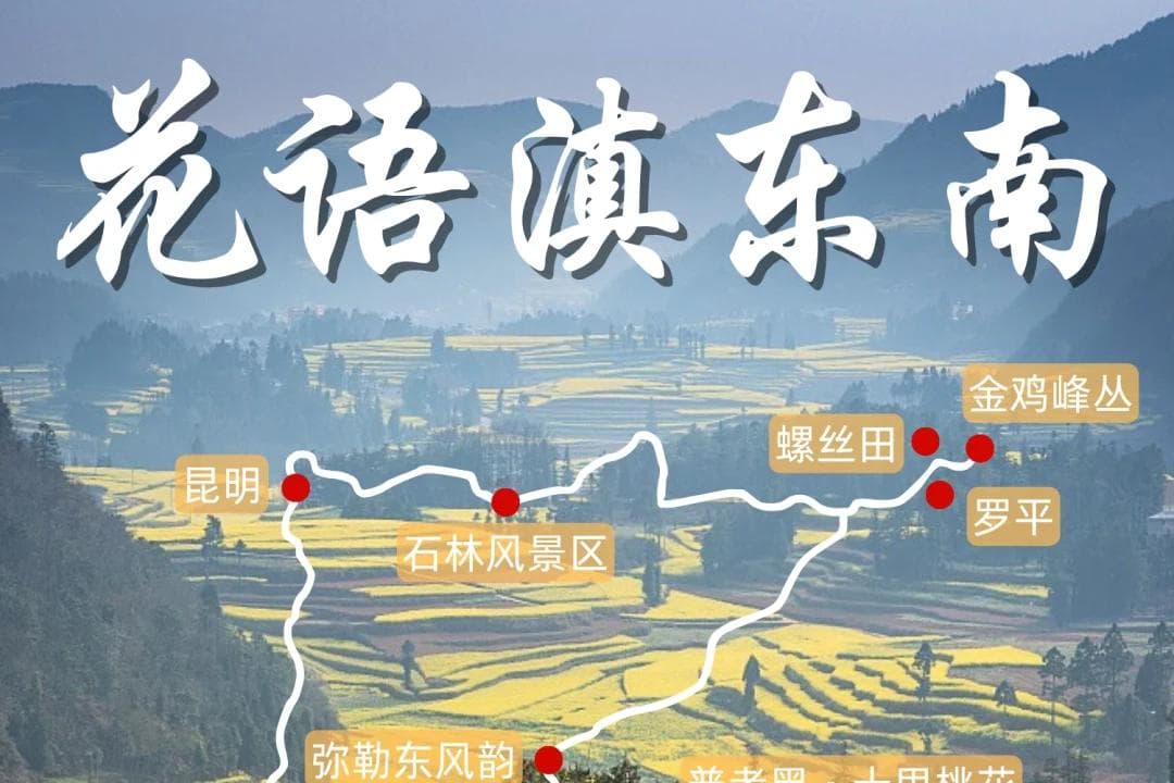 2月起，滇东南开启花季模式：昆明出发5天4晚赏花路线
