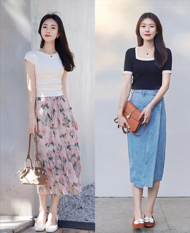 小个子女生早秋穿搭法则：上短下长，时尚显高指南