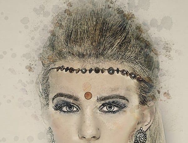 印度人眉心吉祥痣 Bindi