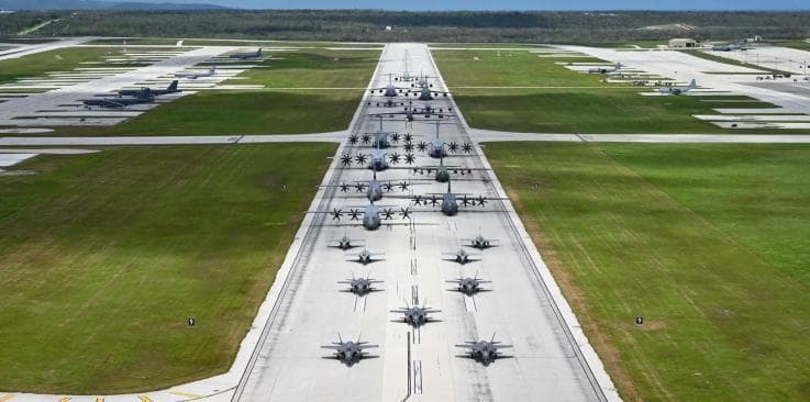 美国在全球范围的5大战略空军基地
