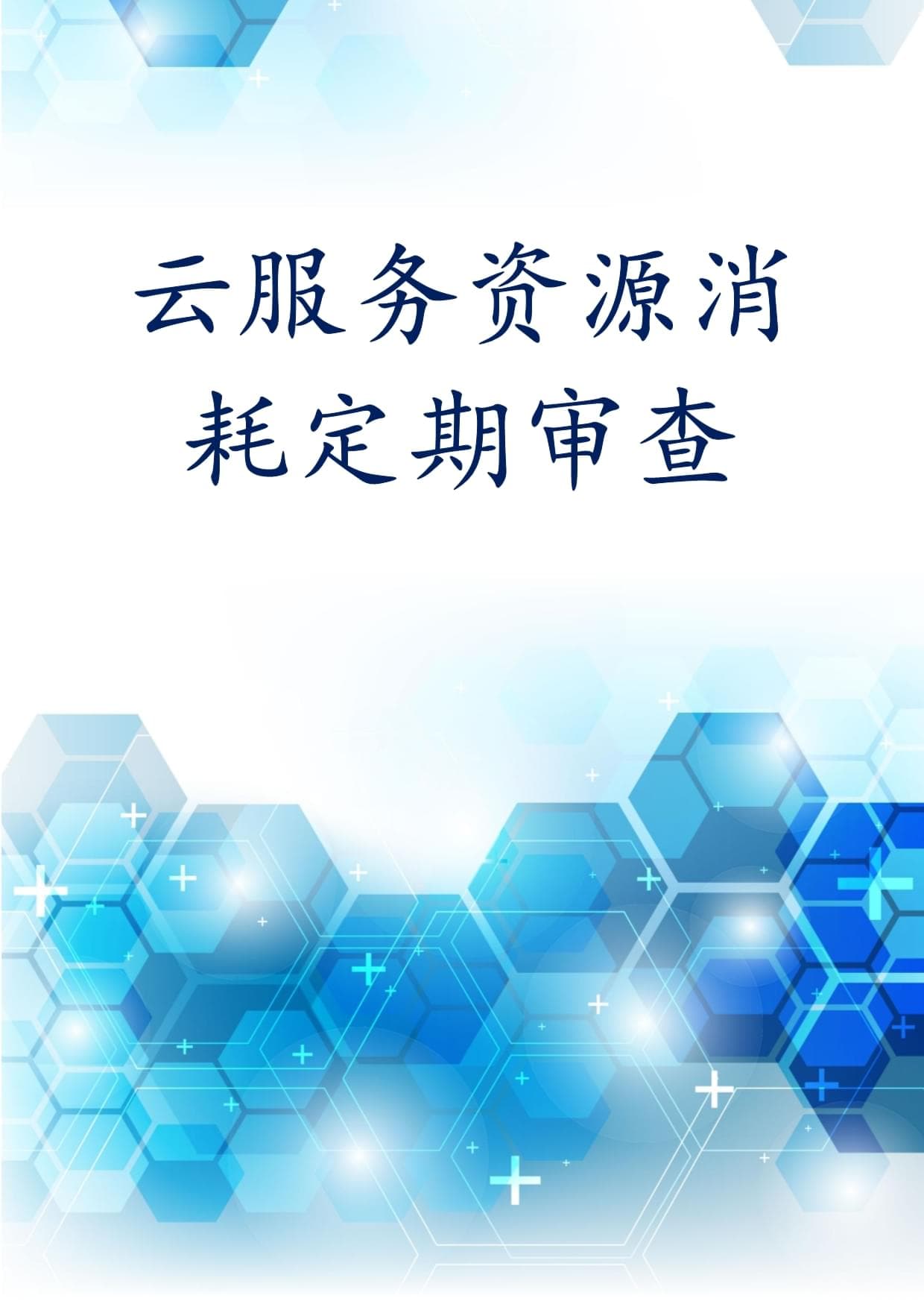 云服务资源消耗定期审查