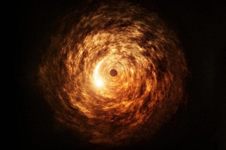 银河系的黑洞刚刚以一种我们从未见过的方式发光